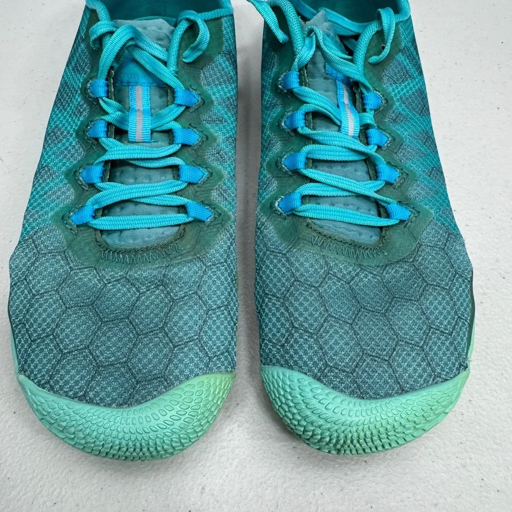 Merrell Vapor Glove 3 Barefoot Running Shoes Womens 10.5 Baltic Teal Athletic